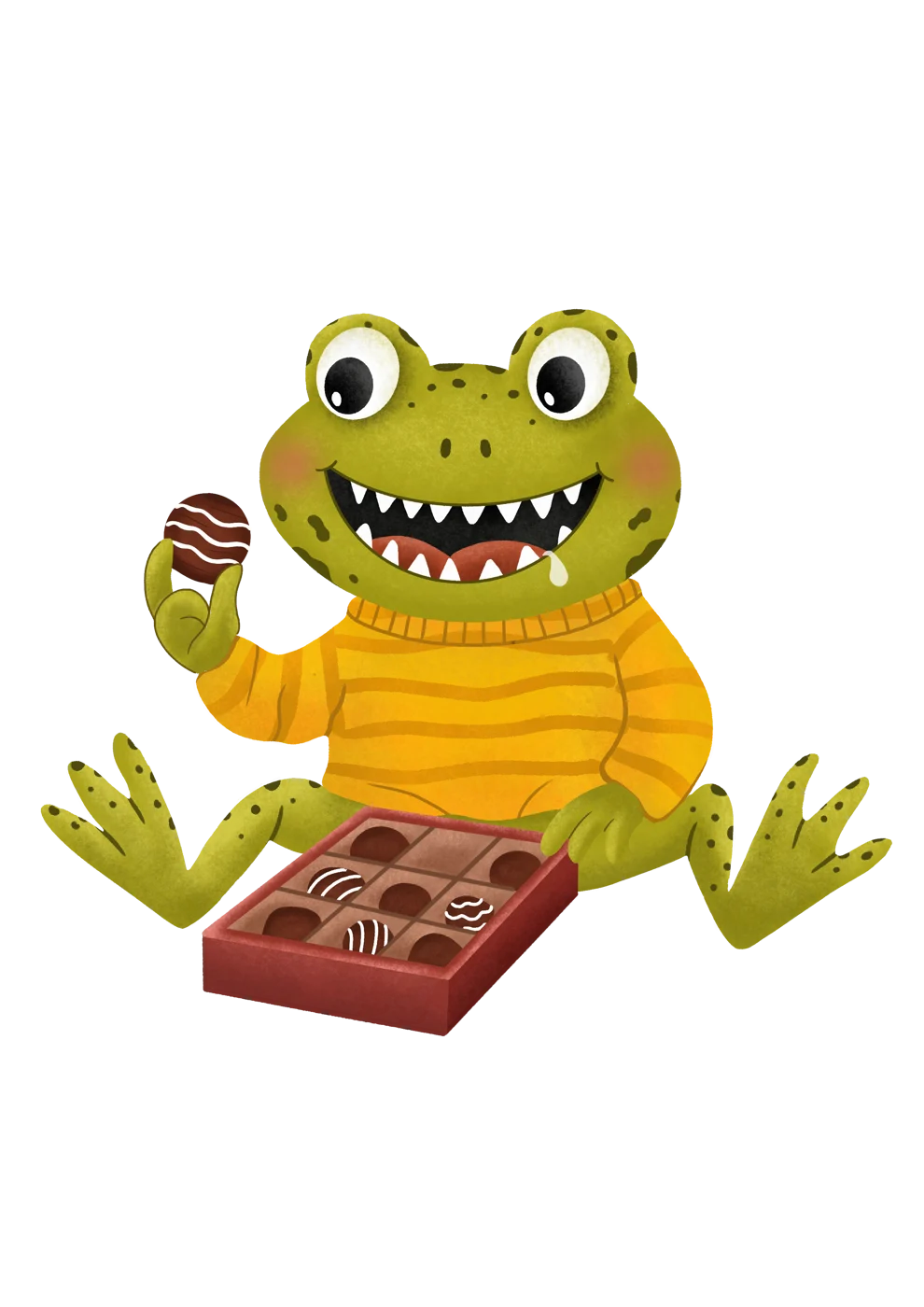 První původní žabí maskot Brutal Choco