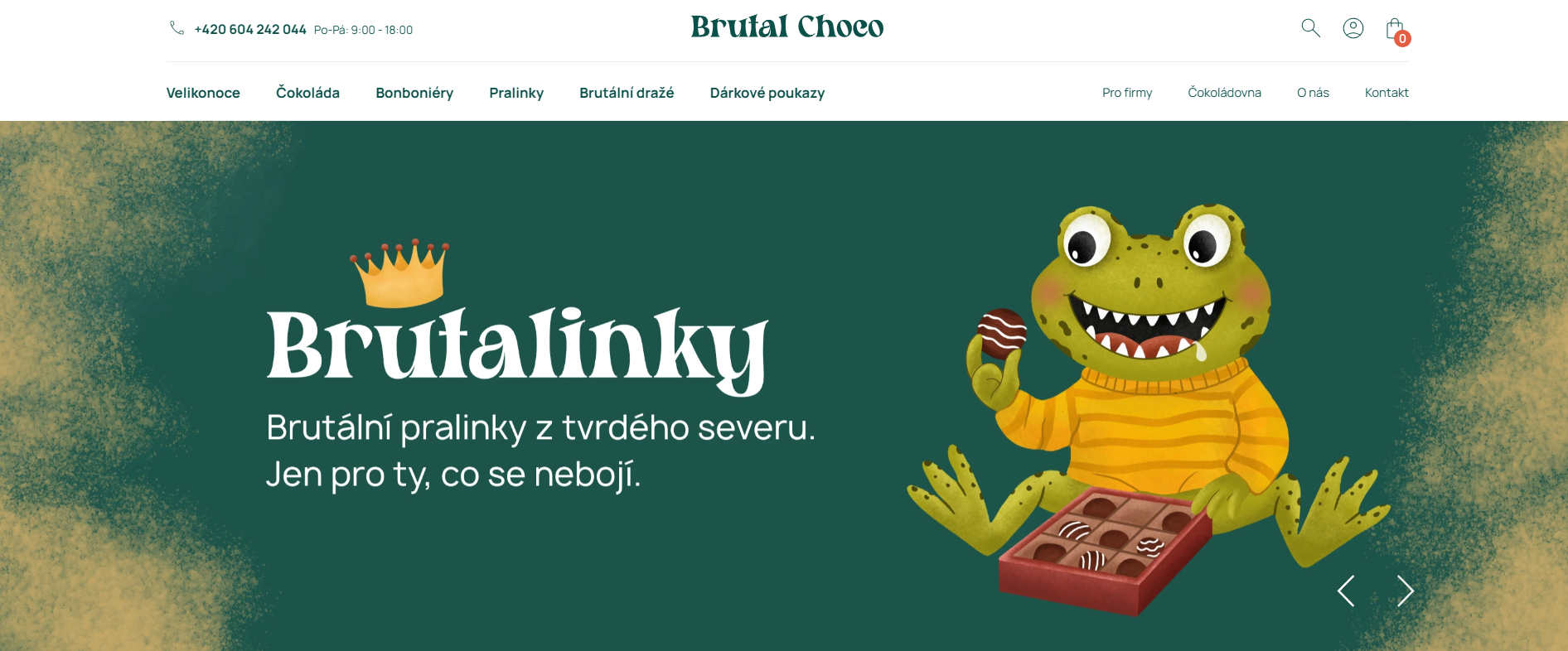 Brutal Choco — rebranding a nový e-shop s 400 000 Kč obratem za měsíc