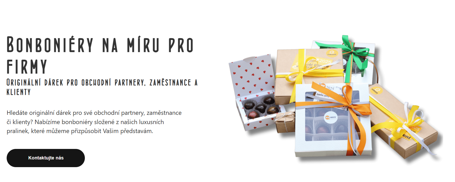 Původní stránka pro firmy — generická